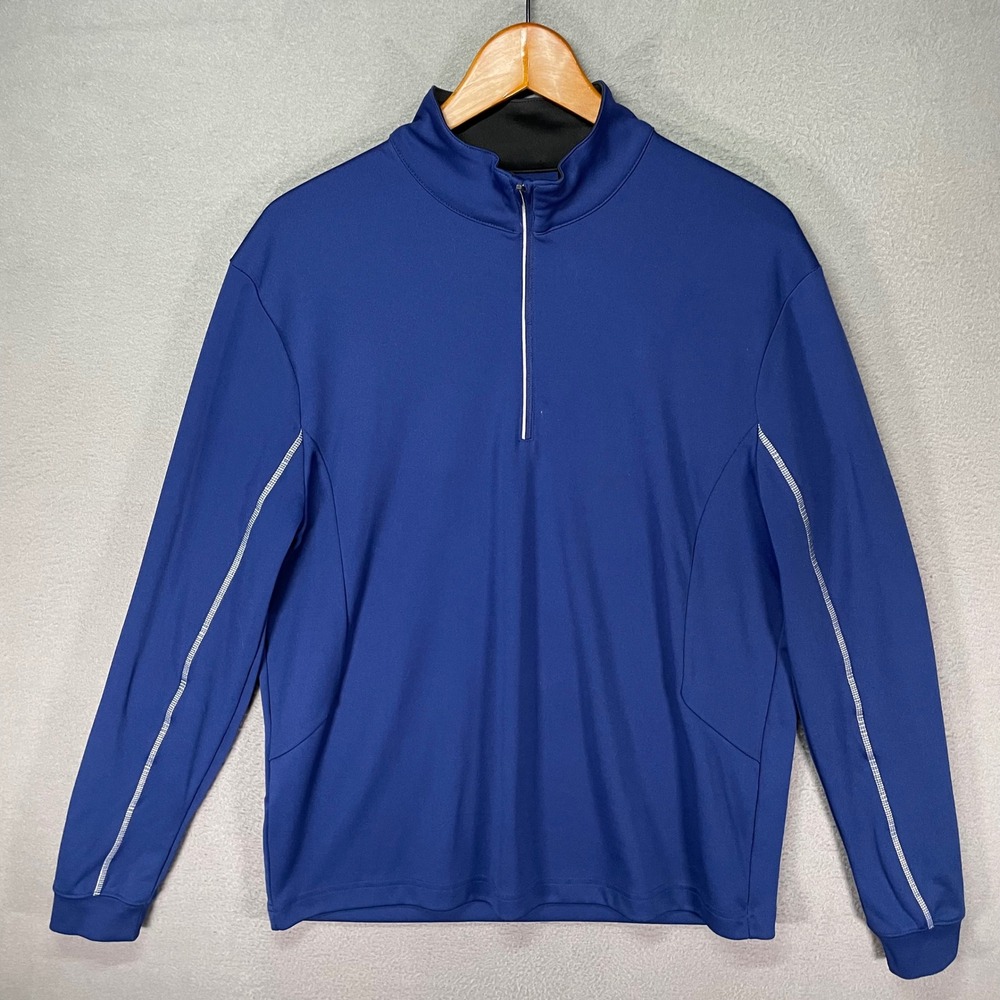 Grand Slam Golf 1/4 Zip Pullover Mens M Blue Performance Stretch